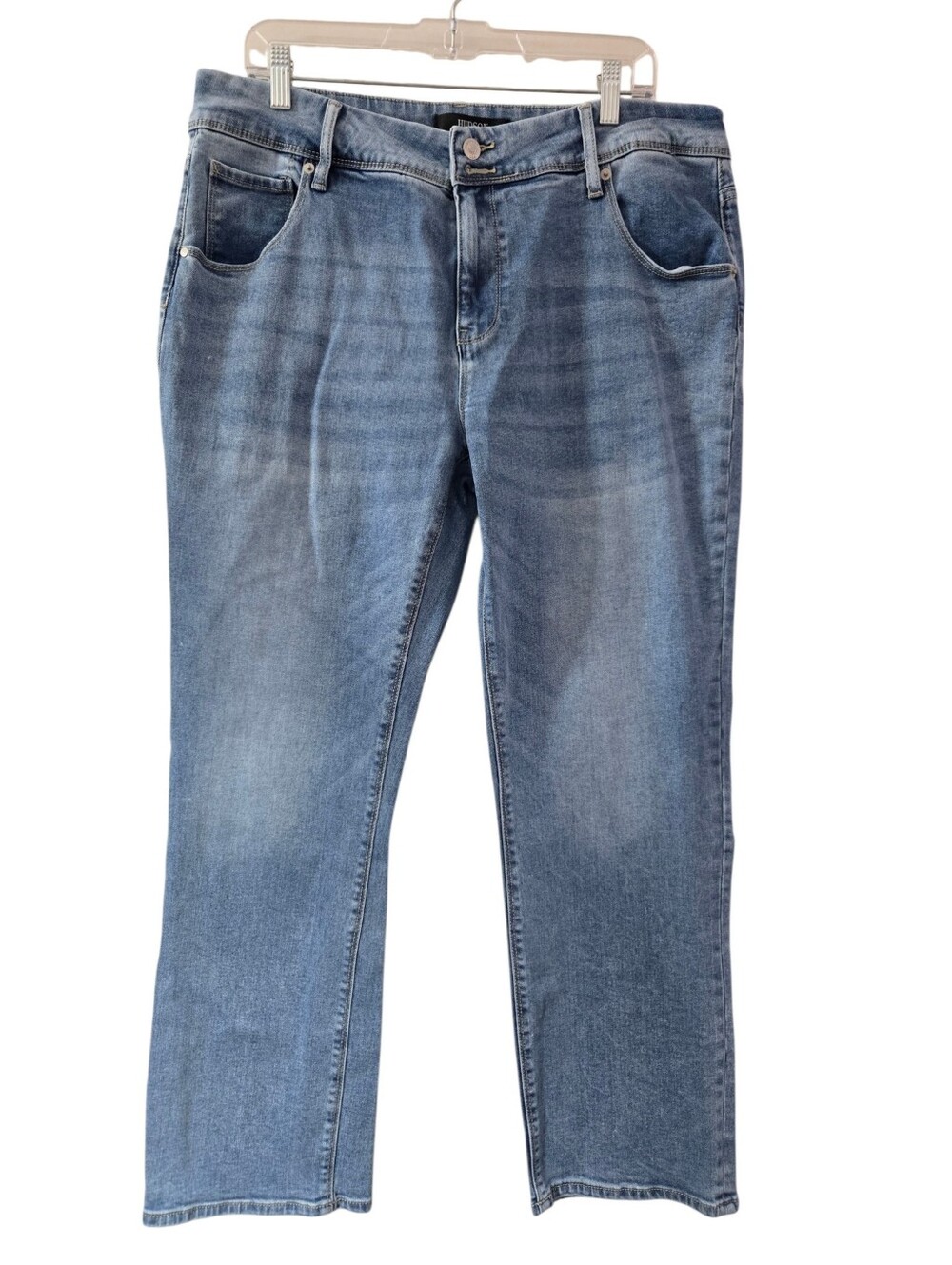 Hudson Icy Blue Straight-Leg Denim Jeans